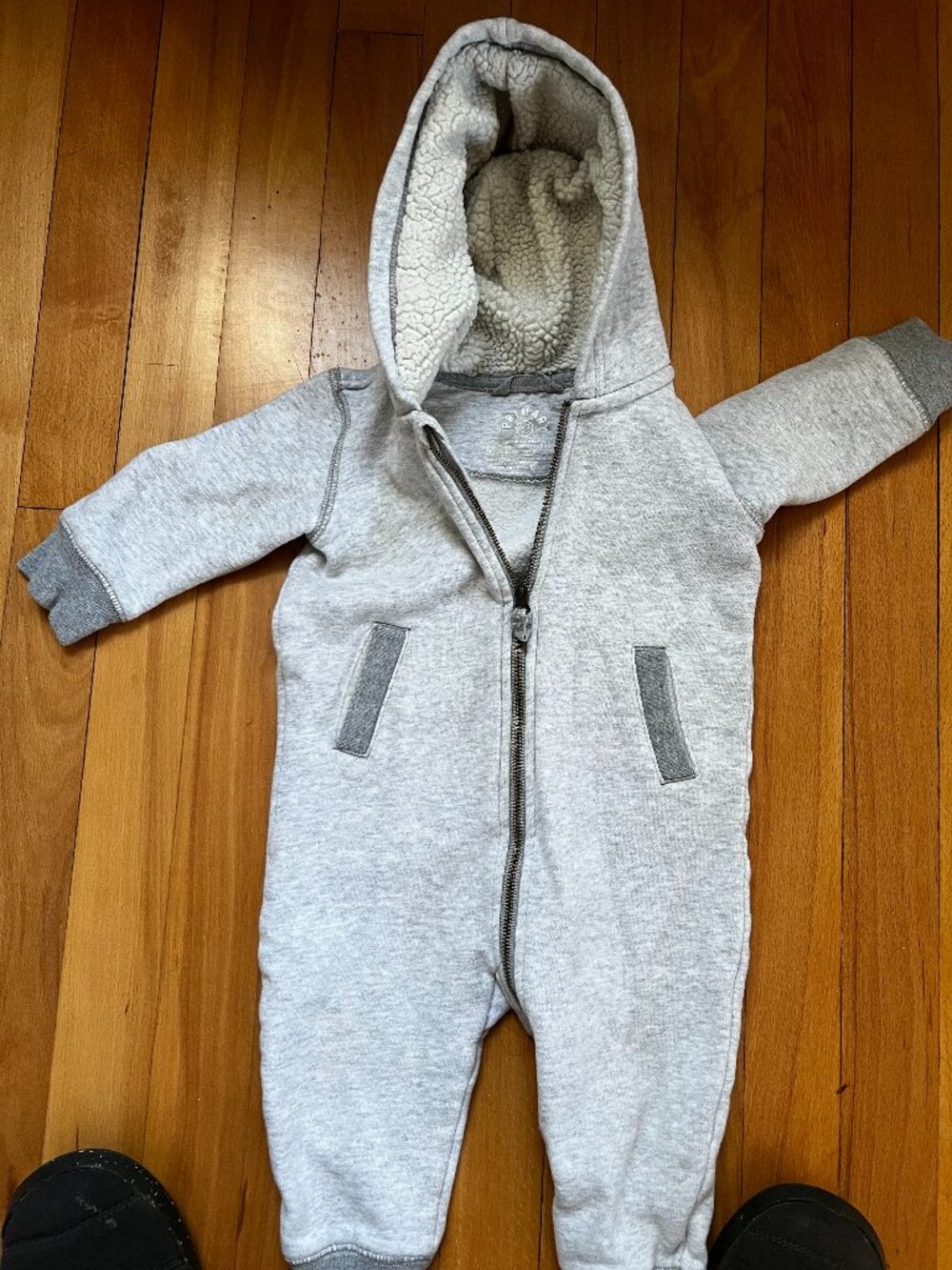 Two Sweatshirt Rompers - Picture 3 of 7